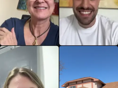 Videochamada entre a equipe da Prime Land Club e investidores